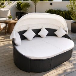 Elegant Canopy Daybed for Your Garden or Patio