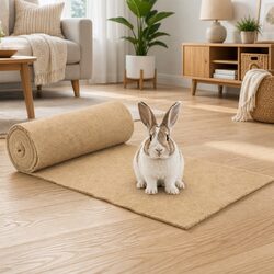 Brown Hemp Mat - Comfortable Space for Your Pets 0.5x5m