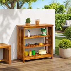 Stylish Garden Cabinet 90x40x90cm for Outdoor Storage