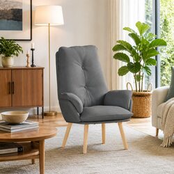 Enhance Your Space with a Modern Dark Grey Armchair