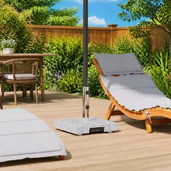 Stylish Grey Parasol Base for Garden Umbrellas
