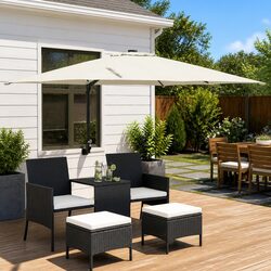 Enhance Your Outdoor Space with a Stylish Garden Parasol 248.5cm Brown