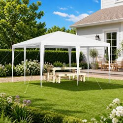 Elegant White Gazebo 400x400x266cm for Outdoor Spaces