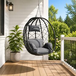 Enhance Your Space with an Anthracite Hanging Egg Chair