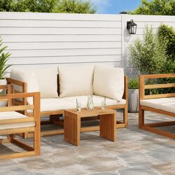 Enhance Your Outdoor Space with This Teak Wood Side Table