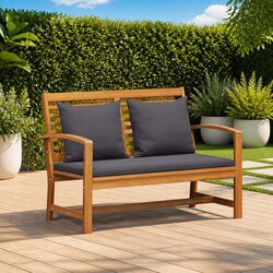 Enhance Your Outdoor Space with Teak Wood Bench and Table Set