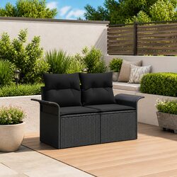Elevate Your Space with a Black Rattan Garden Sofa