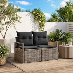 Outdoor Modular Sofa Lounge Set in Grey 120x62x69cm