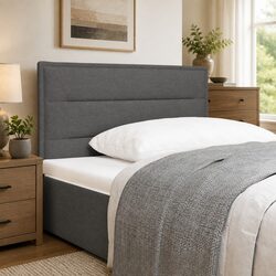 Modern Dark Grey Headboard with Adjustable Height for Bedrooms