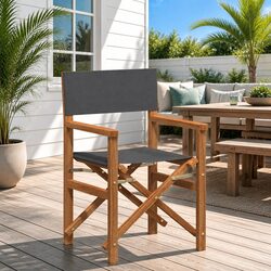 Elevate Your Outdoor Space with a Grey Director Chair
