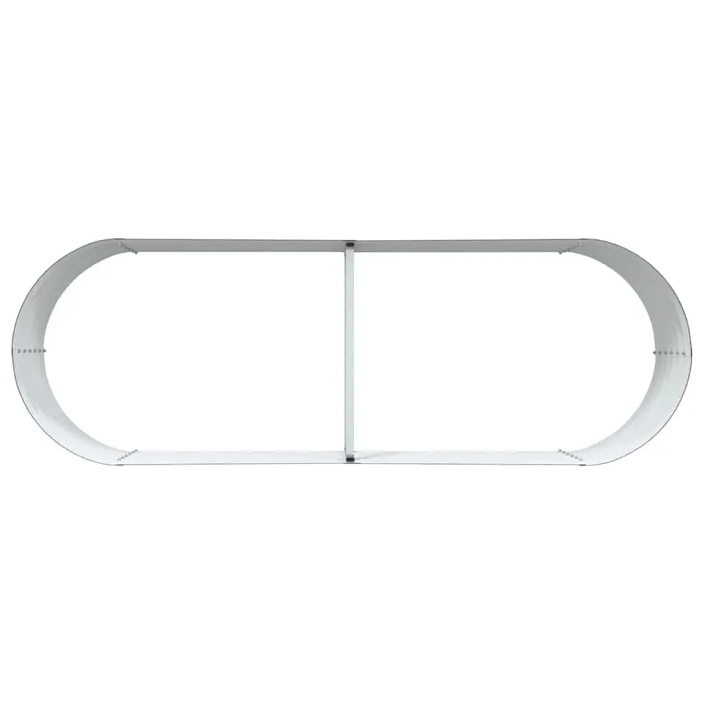 Raised Garden Bed 240x80x44cm Steel Modern Minimalist Outdoor Planter