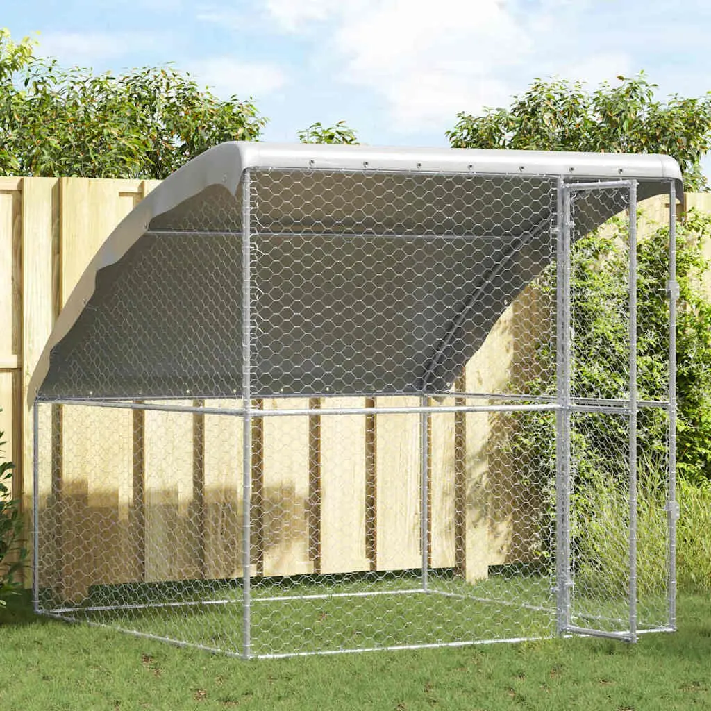 Dog Kennel 2x2x2m Galvanised Steel Frame Lockable
