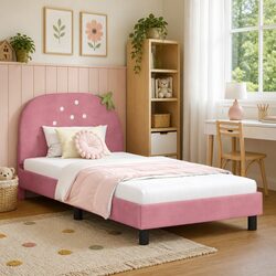 Elevate Your Child's Bedroom with a Velvet Bed Frame