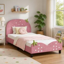Stylish Pink Bed Frame for Children's Rooms
