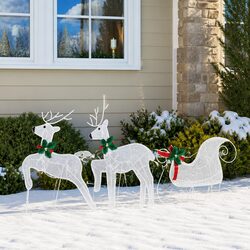 Art Deco LED Reindeer Set: Enhance Your Holiday Decor