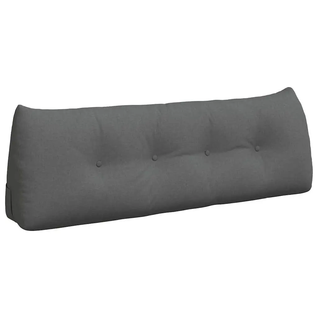Back Pillow Support Cushion Grey 140x24x50cm Ergonomic Lounge Bedroom Living