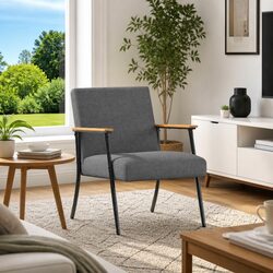 Grey Fabric Armchair to Elevate Your Living Space