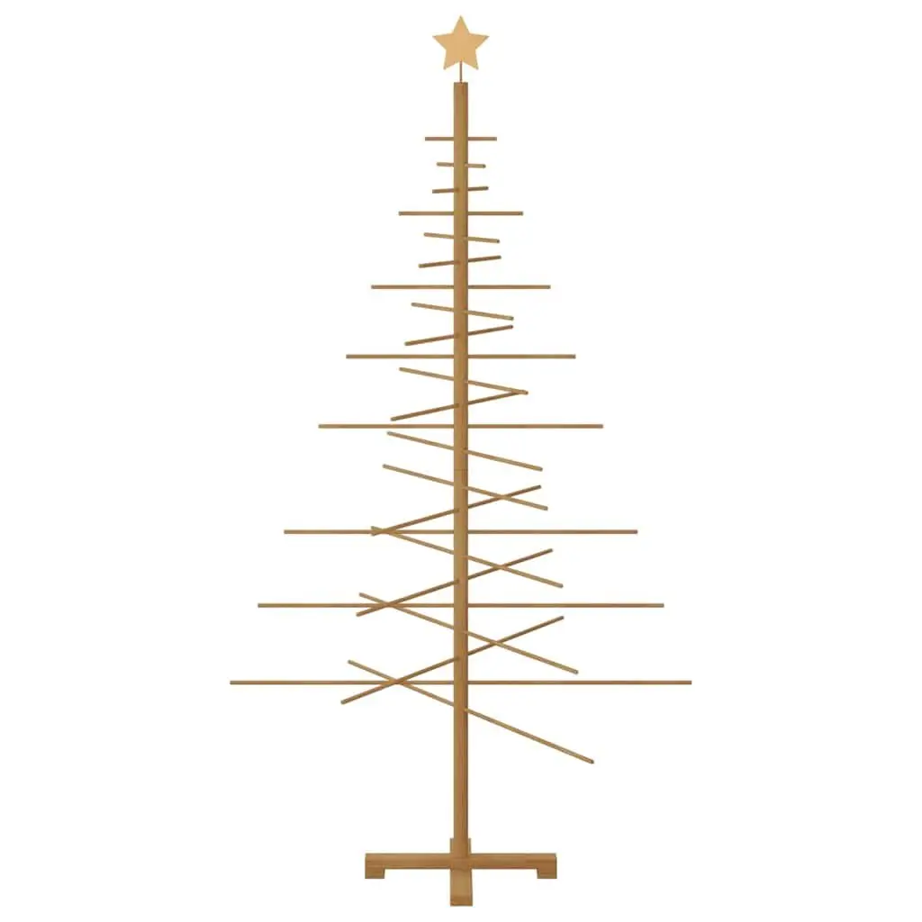 Wooden Christmas Tree 180cm Bamboo Rustic Seasonal Decoration
