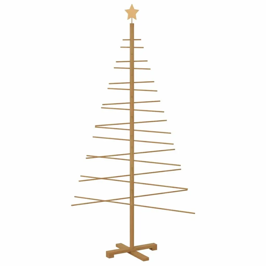 Wooden Christmas Tree 180cm Bamboo Rustic Seasonal Decoration