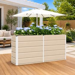 Ivory 160 x 40 x 75 cm Planter for Your Outdoor Oasis