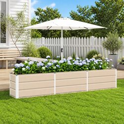 Ivory Steel Planter: Enhance Your Outdoor and Indoor Spaces