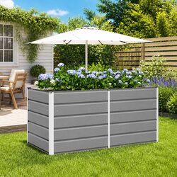 Enhance Your Space with a Light Grey Modern Planter