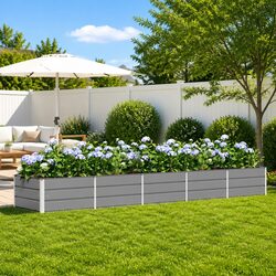 Elevate Your Space with a Modern Light Grey Planter