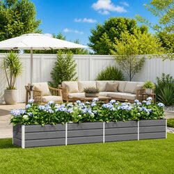 Elevate Your Outdoor Space with a Light Grey Planter