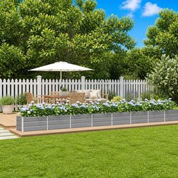 Elevate Your Outdoor Space with a Light Grey Planter