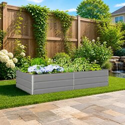 Elevate Your Outdoor Space with a Light Grey Planter