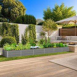 Stylish Light Grey Planter for Your Outdoor Space 580x100x45cm