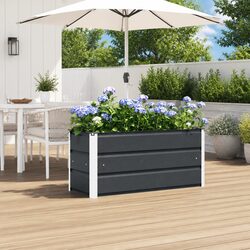Elevate Your Space with the Anthracite Steel Planter