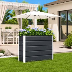 Stylish Anthracite Planter 100 x 40 x 75 cm for Any Space