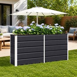 Transform Your Space with an Anthracite Steel Planter