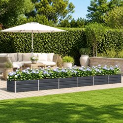 Stylish Anthracite Planter for Indoor and Outdoor Use