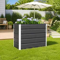 Elevate Your Outdoor Space with an Anthracite Planter 100 x 50 x 75 cm