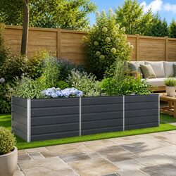Enhance Your Outdoor Space with Anthracite Steel Planter
