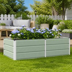 Enhance Your Space with a Green Steel Garden Planter 160x80x45cm