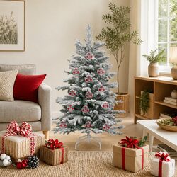 Christmas Bauble Ornaments 25 pcs Transparent 8 cm Holiday Tree Decorations