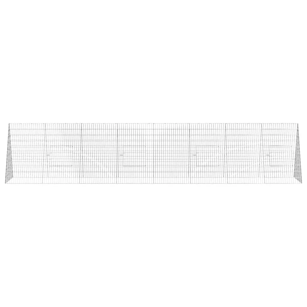 Rabbit Cage Outdoor 430 x 100 x 85 cm Galvanised Steel Weatherproof Enclosure