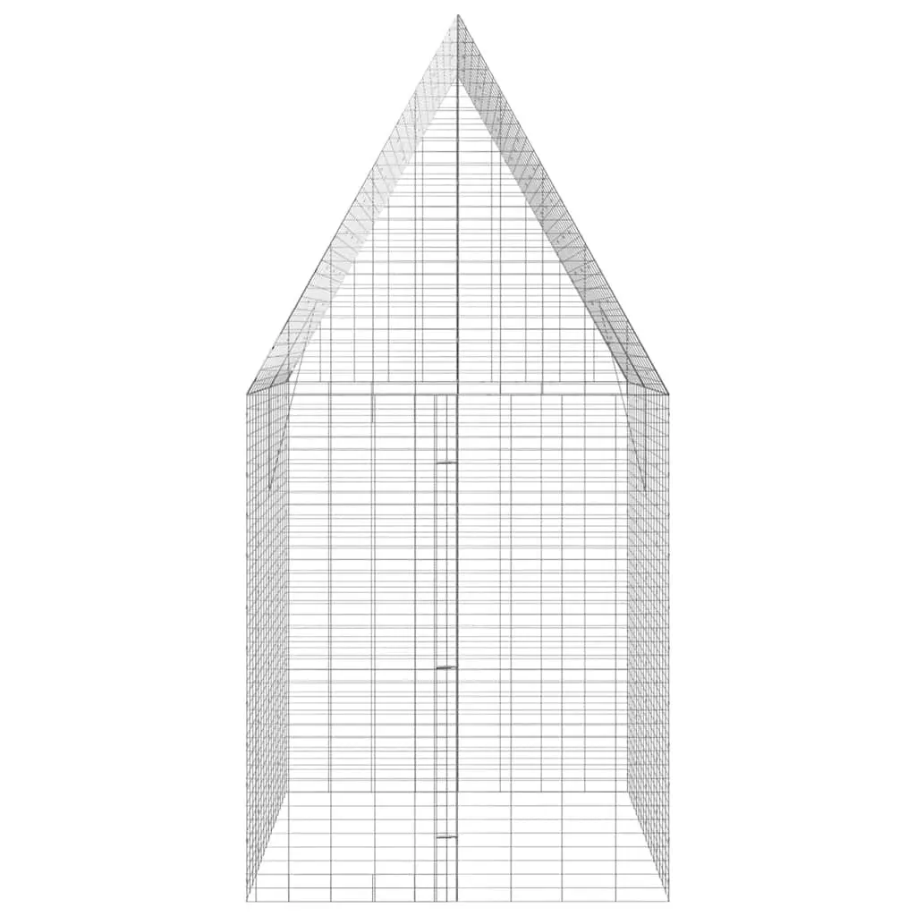 Rabbit Cage 200x100x210cm Galvanised Steel Outdoor Hutch for Guinea Pigs and Small Animals