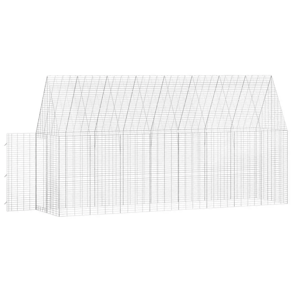Outdoor Rabbit Cage Galvanised Steel Spacious Secure Habitat