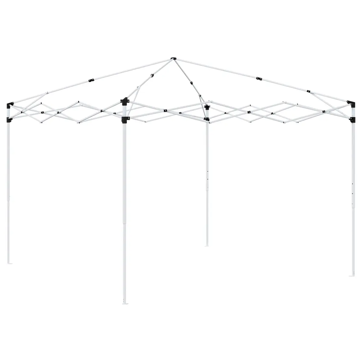 Pop-up Party Tent 288x288x245cm Cream Oxford Fabric Waterproof Outdoor Gazebo
