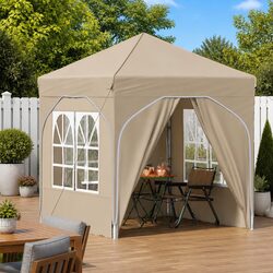 Cream Outdoor Canopy Tent for Events 192x192cm