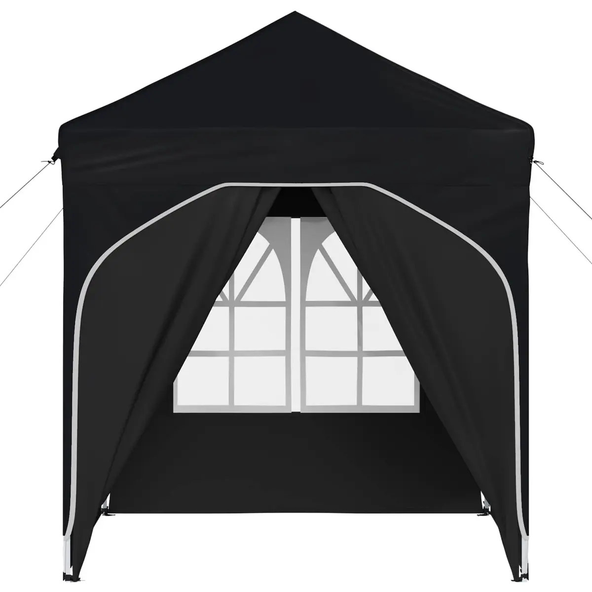 Pop-up Party Tent 192x192cm Waterproof UV-Resistant Adjustable Height Outdoor Canopy