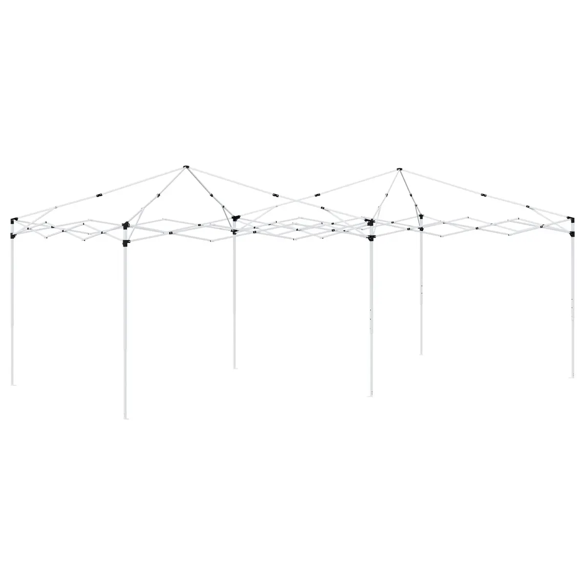 Pop-up Party Tent 575 x 288 x 245 cm Outdoor Canopy Gazebo Adjustable Height
