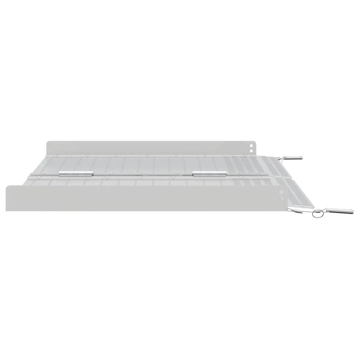 Wheelchair Ramp 270kg Capacity Foldable Portable Aluminium Silver