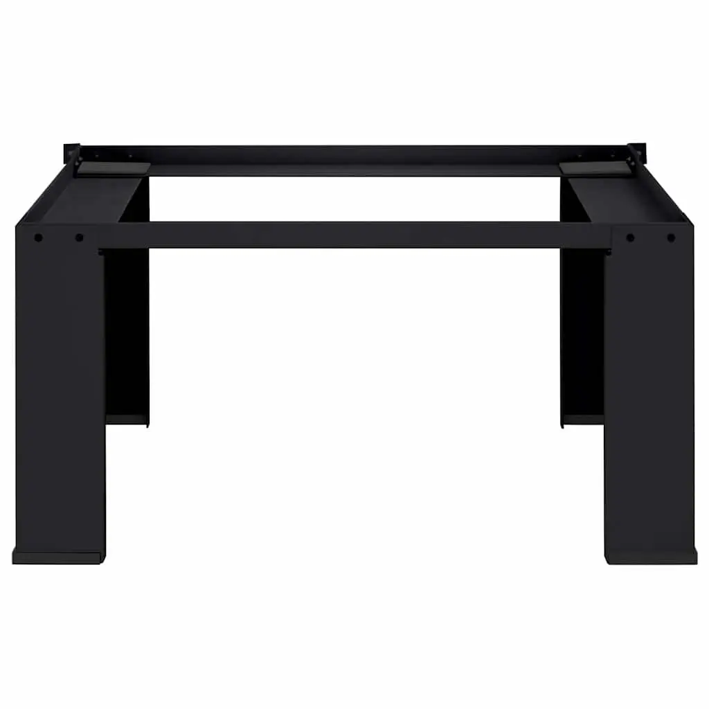 Washing Machine Pedestal Black Steel Height Elevation Laundry Room Riser Stand