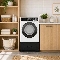 Elevate Your Laundry Experience with Black Washing Machine Pedestal