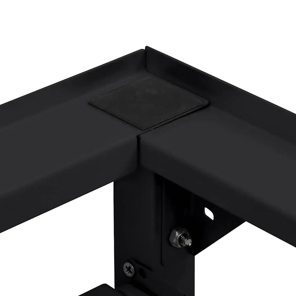 Washing Machine Pedestal Riser Black Steel Height Elevation Adjustable Foot Pads